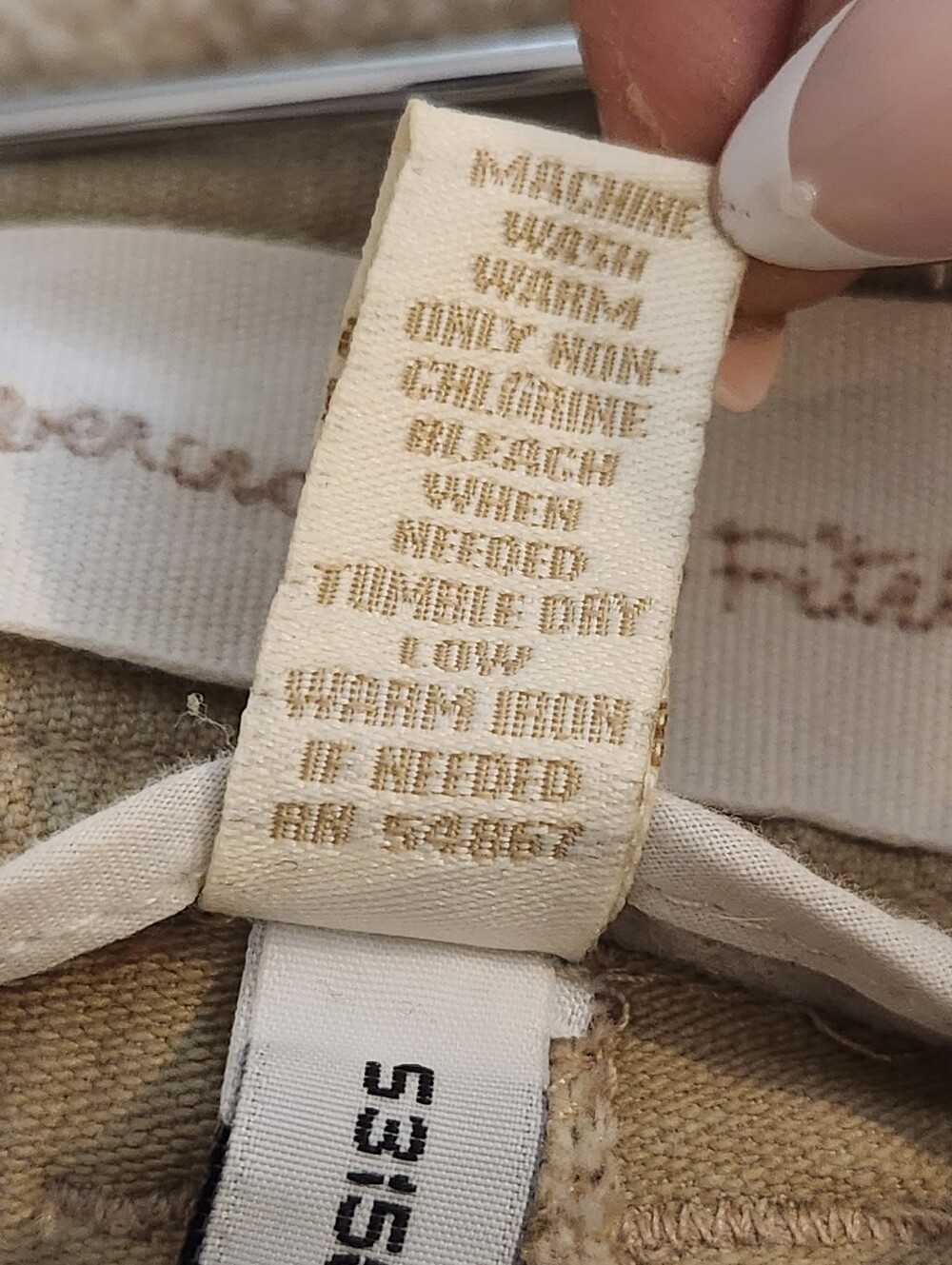 Abercrombie & Fitch Beige/Tan Low-Rise Jean Shorts - Picture 4 of 7